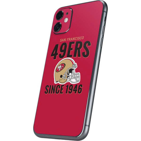 NFL San Francisco 49ers Helmet iPhone 11 Skin